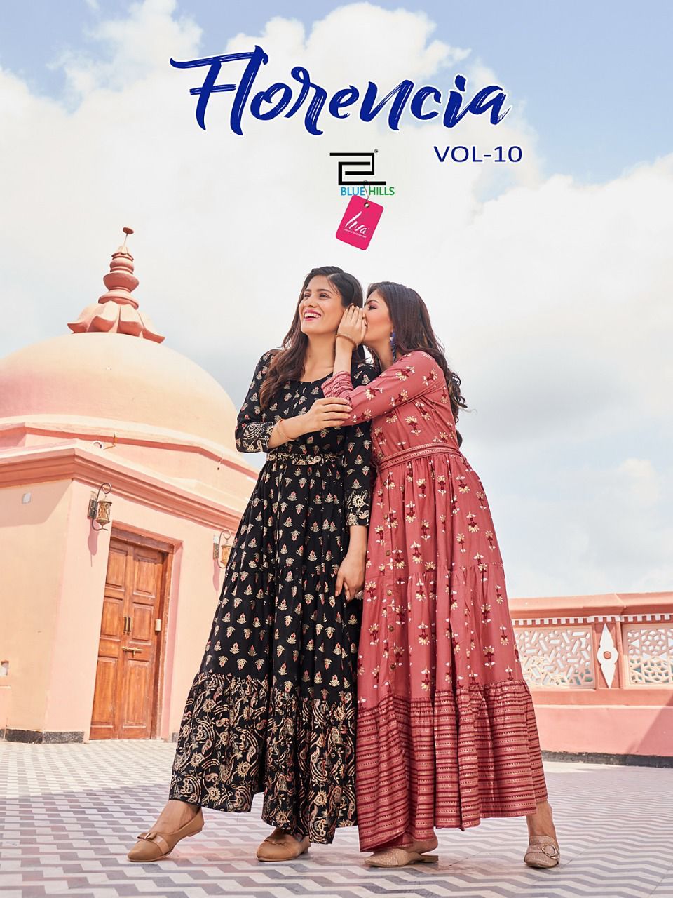 Blue Hills Florencia 10 Wholesale Kurti Fancy Wear Anarkali Collection